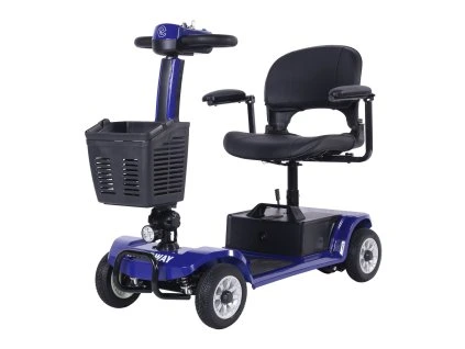 Elektrický čtyřkolový vozík RACCEWAY® SPLIT, modrý (Výkon (W) 250)