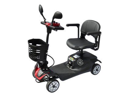 Elektrický čtyřkolový vozík RACCEWAY® SOLID, vínový (Výkon (W) 350)